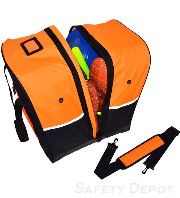 Orange Step-In Turnout Gear Bag